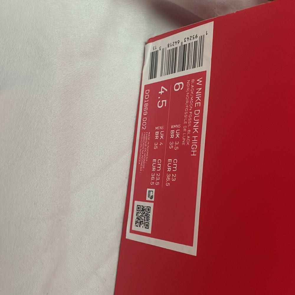 Women’s Nike Dunk High Fossil size 6 - Picture 6 of 10